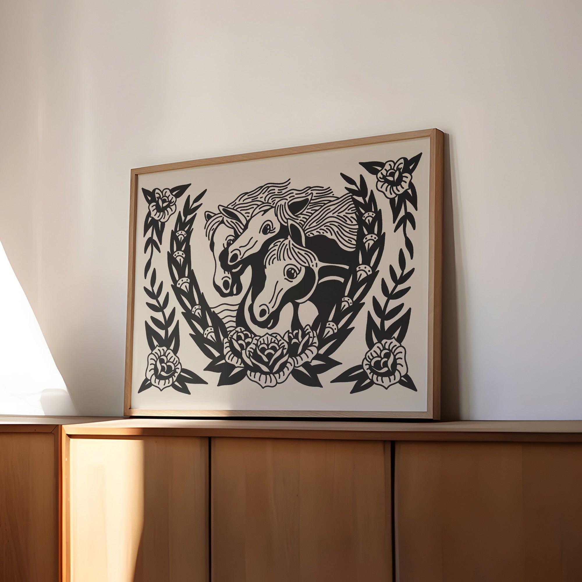 pharaoh's horses art print