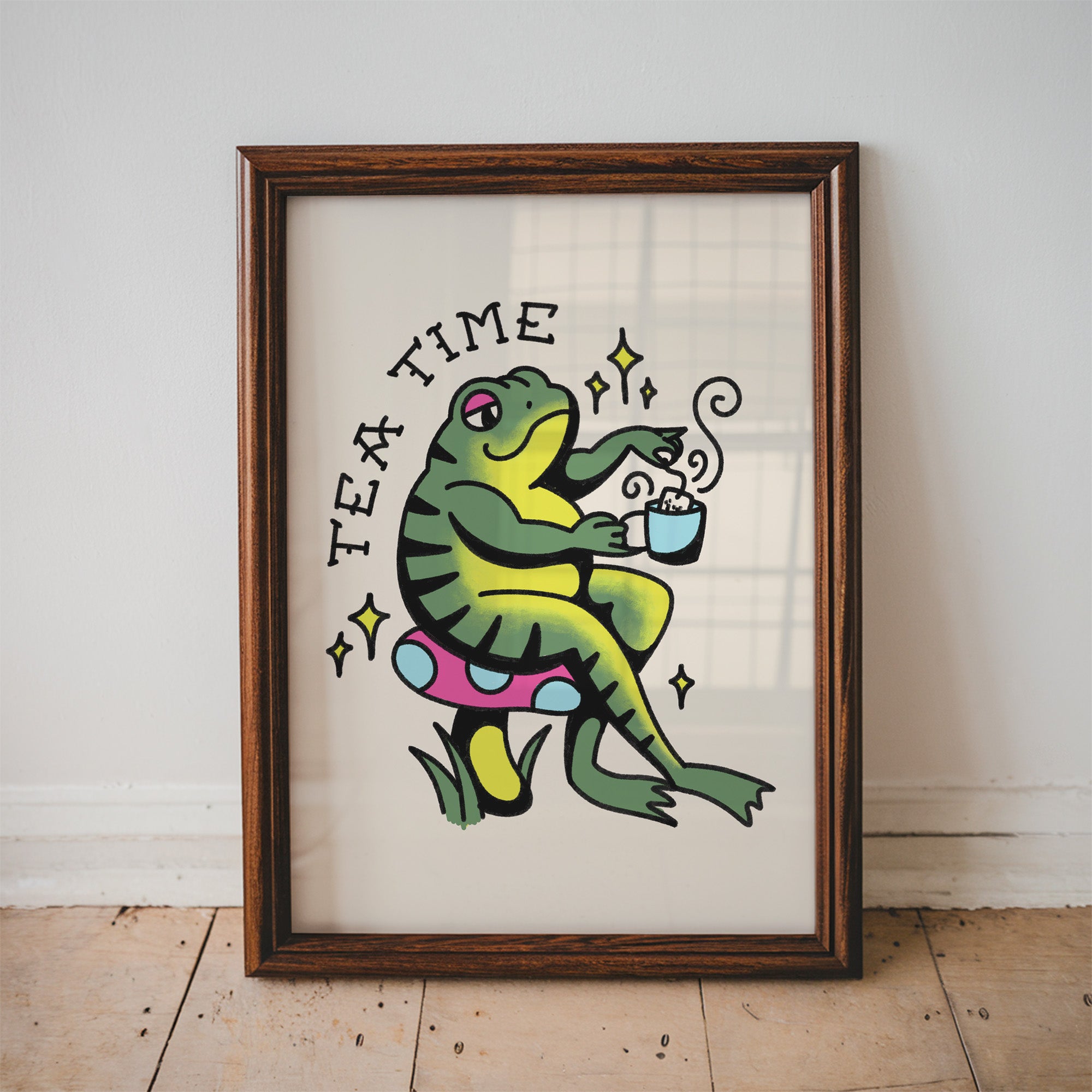 teatime toad art print