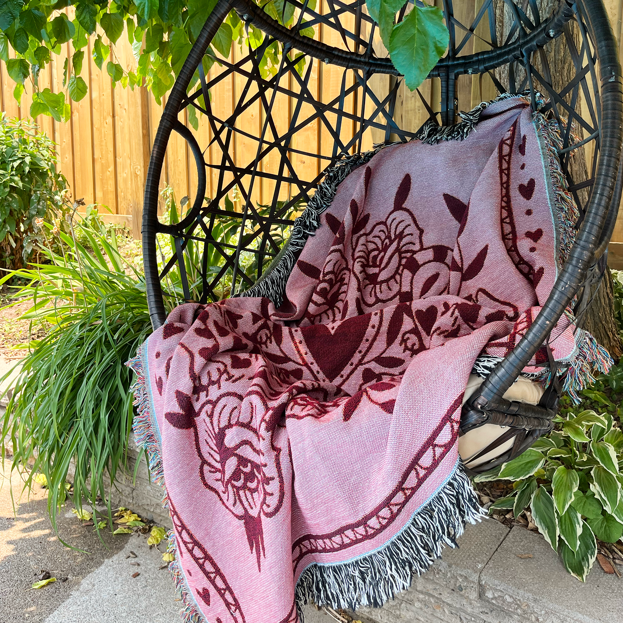 pink lovecats blanket