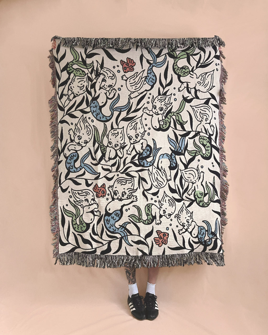 kewpie mermaid blanket