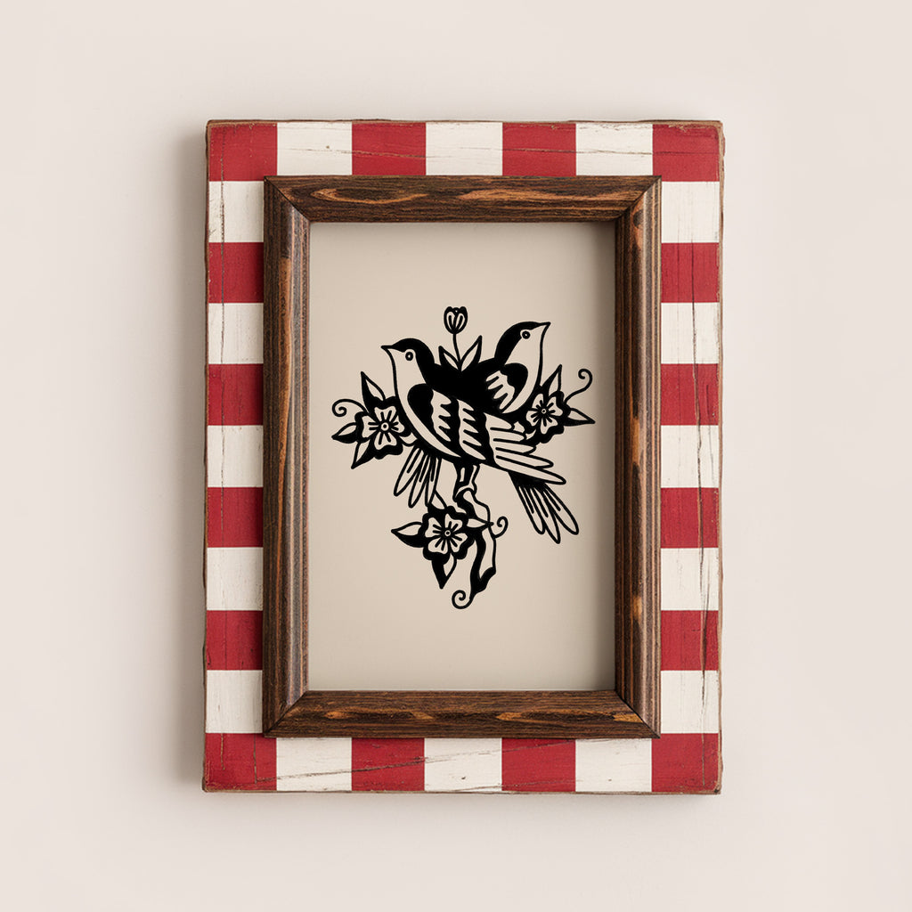 blackbirds art print