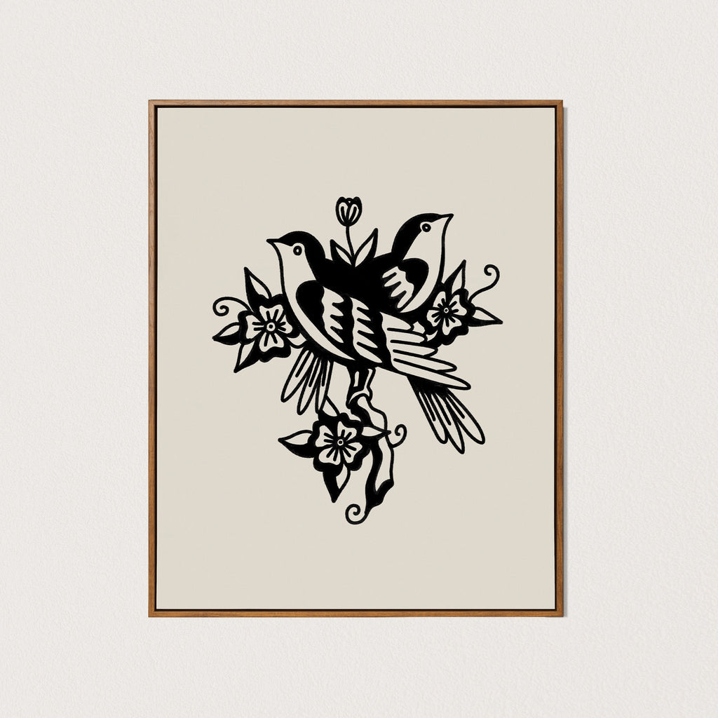 blackbirds art print