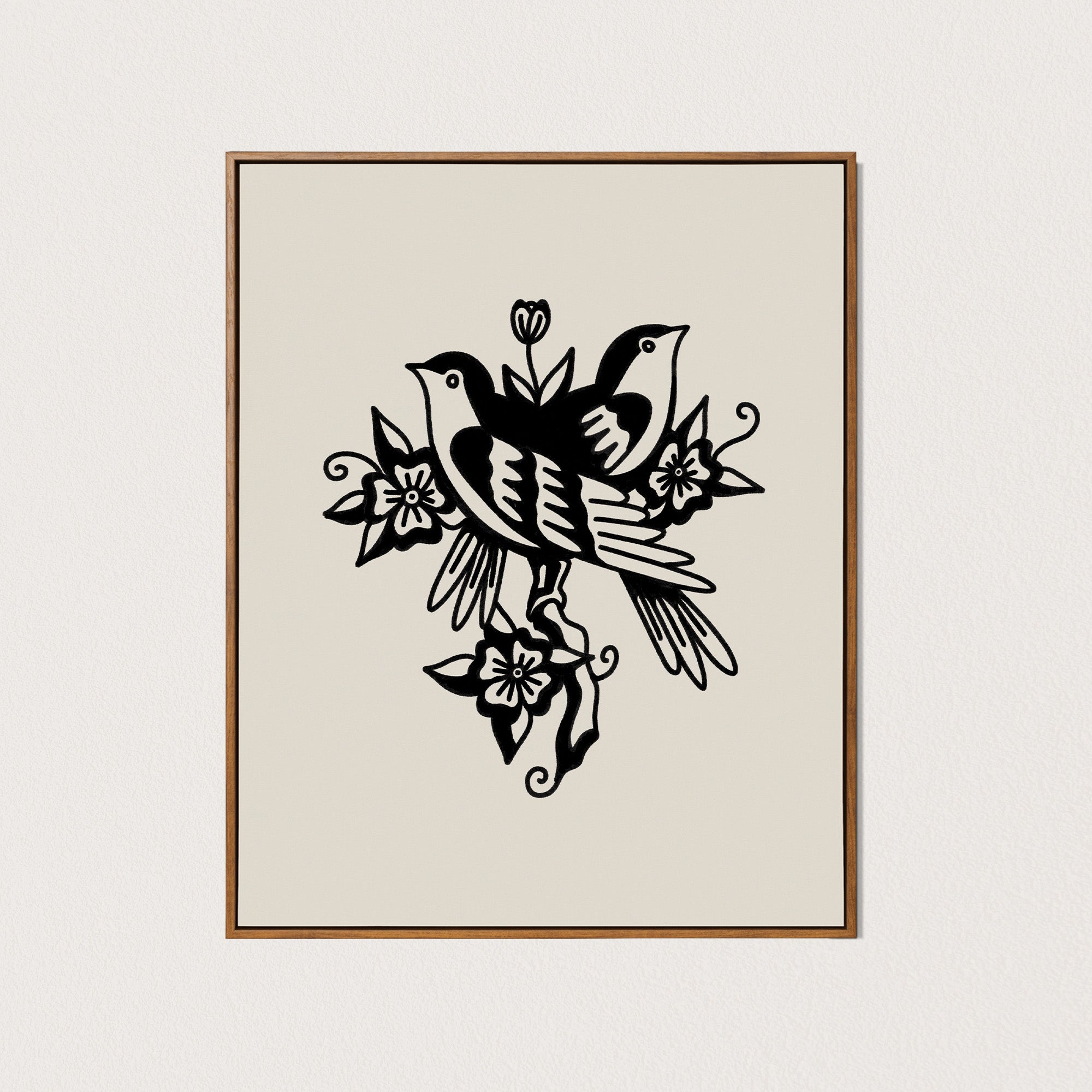 blackbirds art print