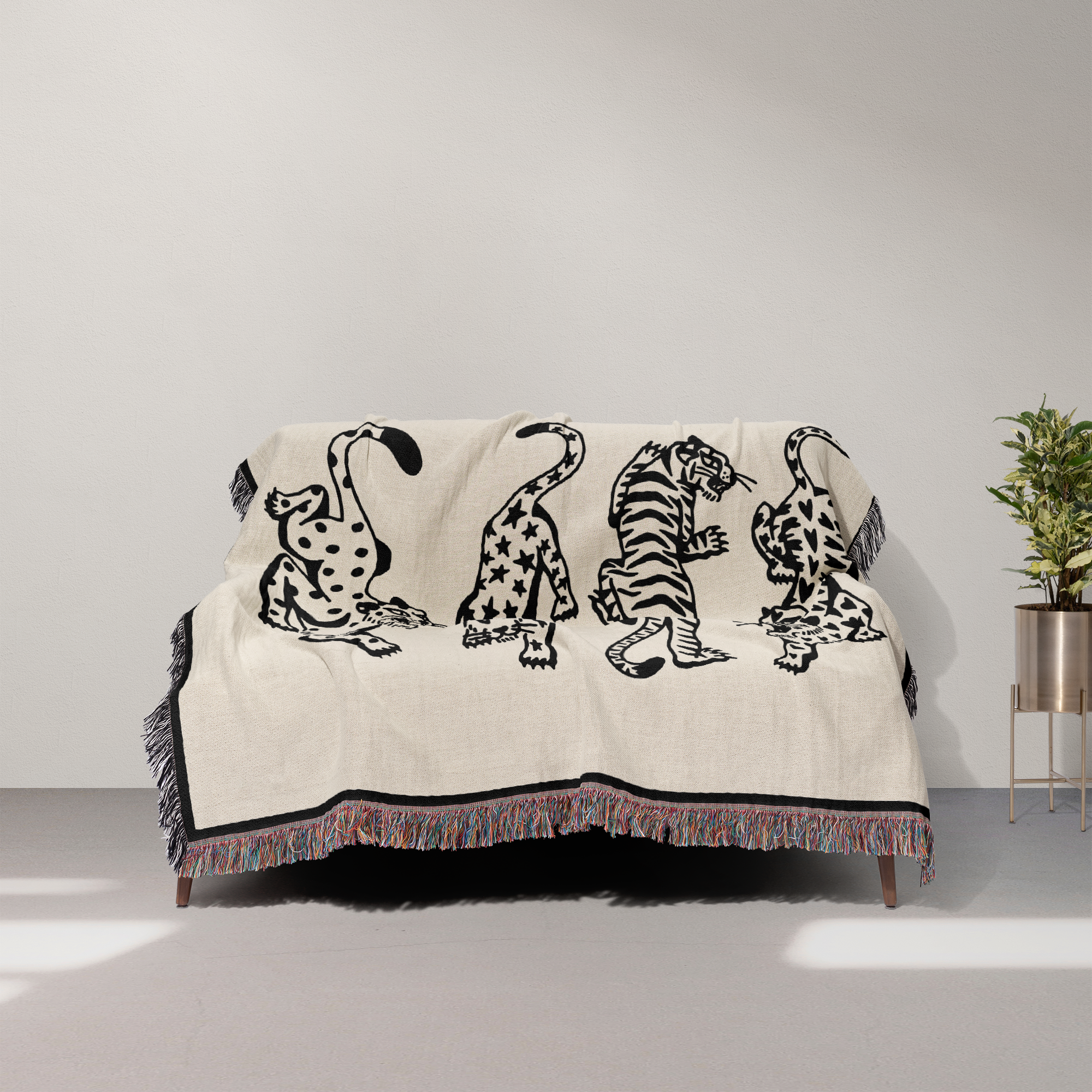 4 cats blanket