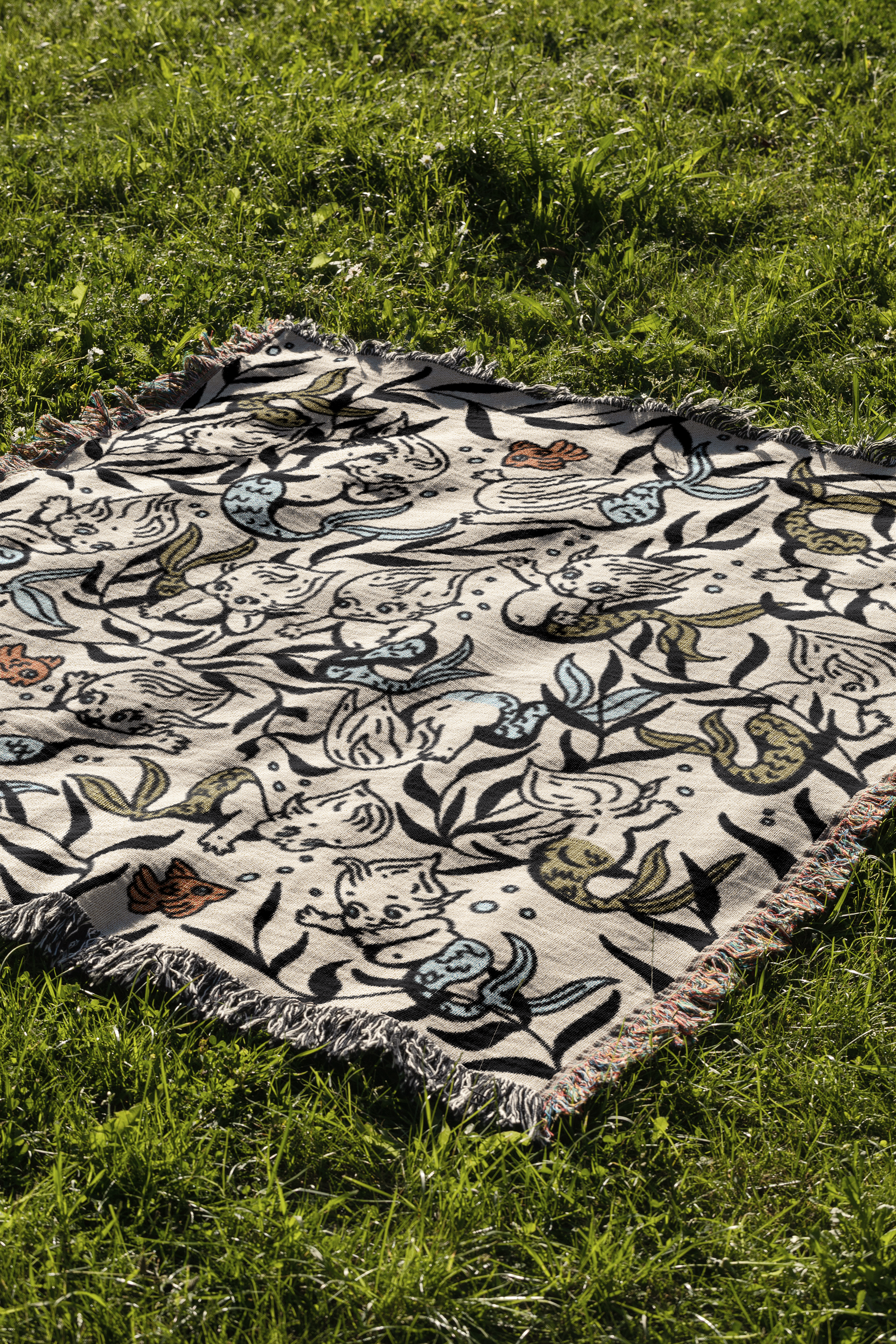 kewpie mermaid blanket