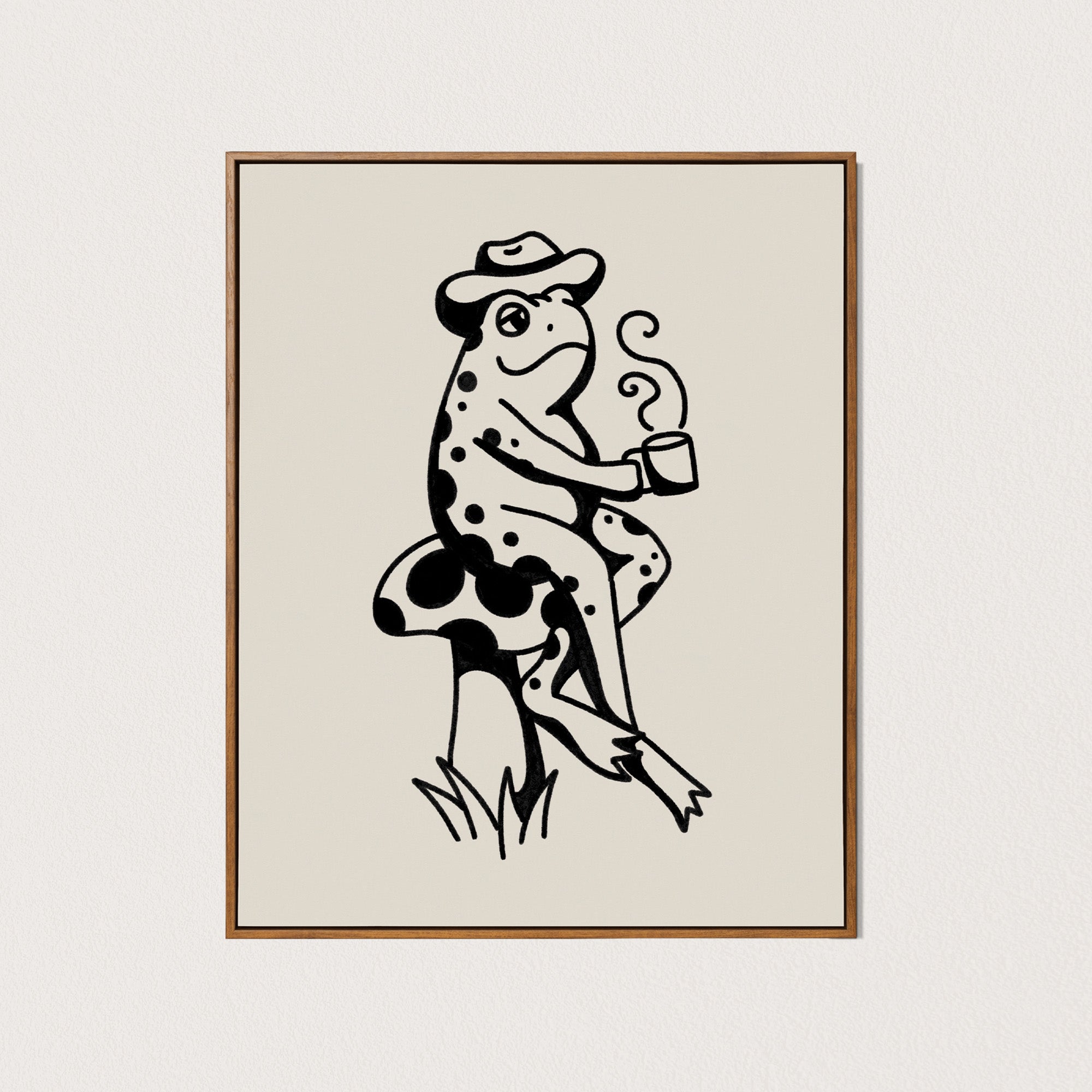 coffee break frog art print