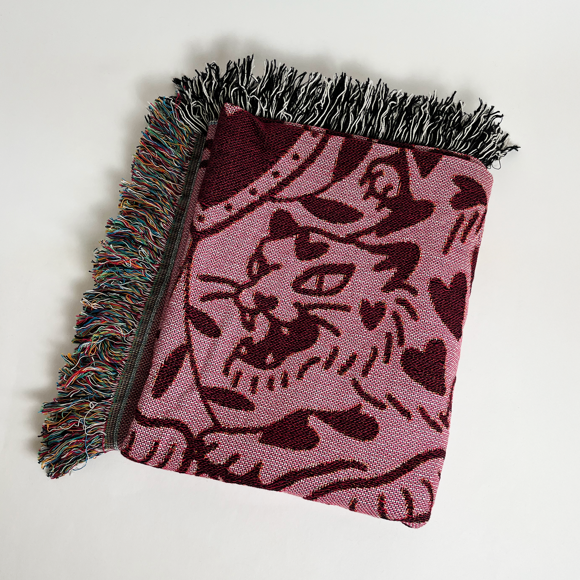 pink lovecats blanket