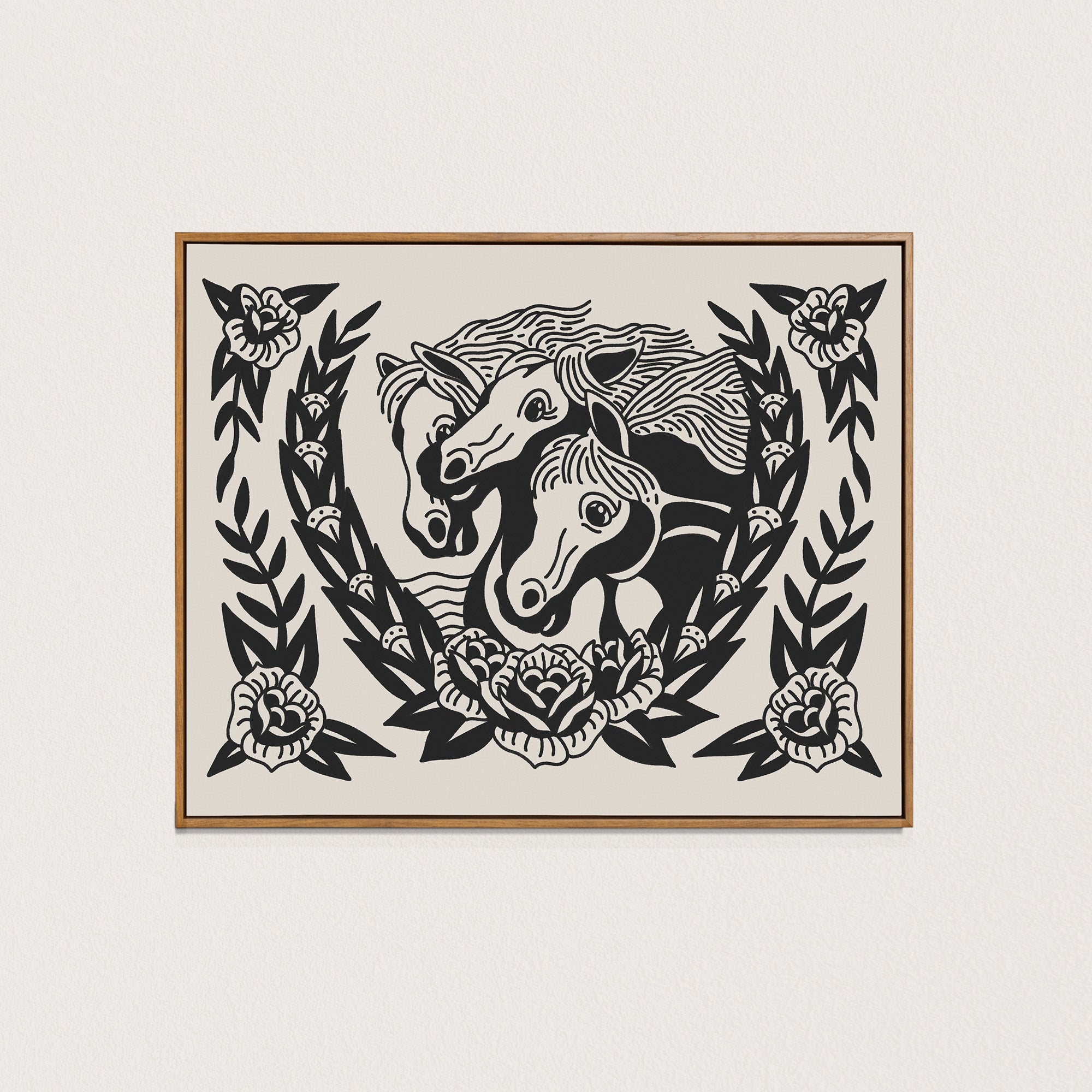 pharaoh's horses art print