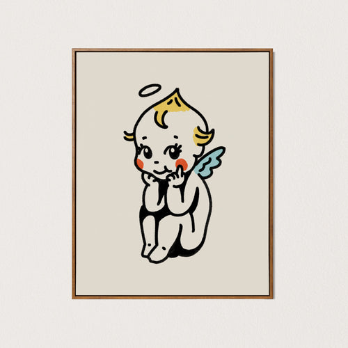 angel kewpie art print