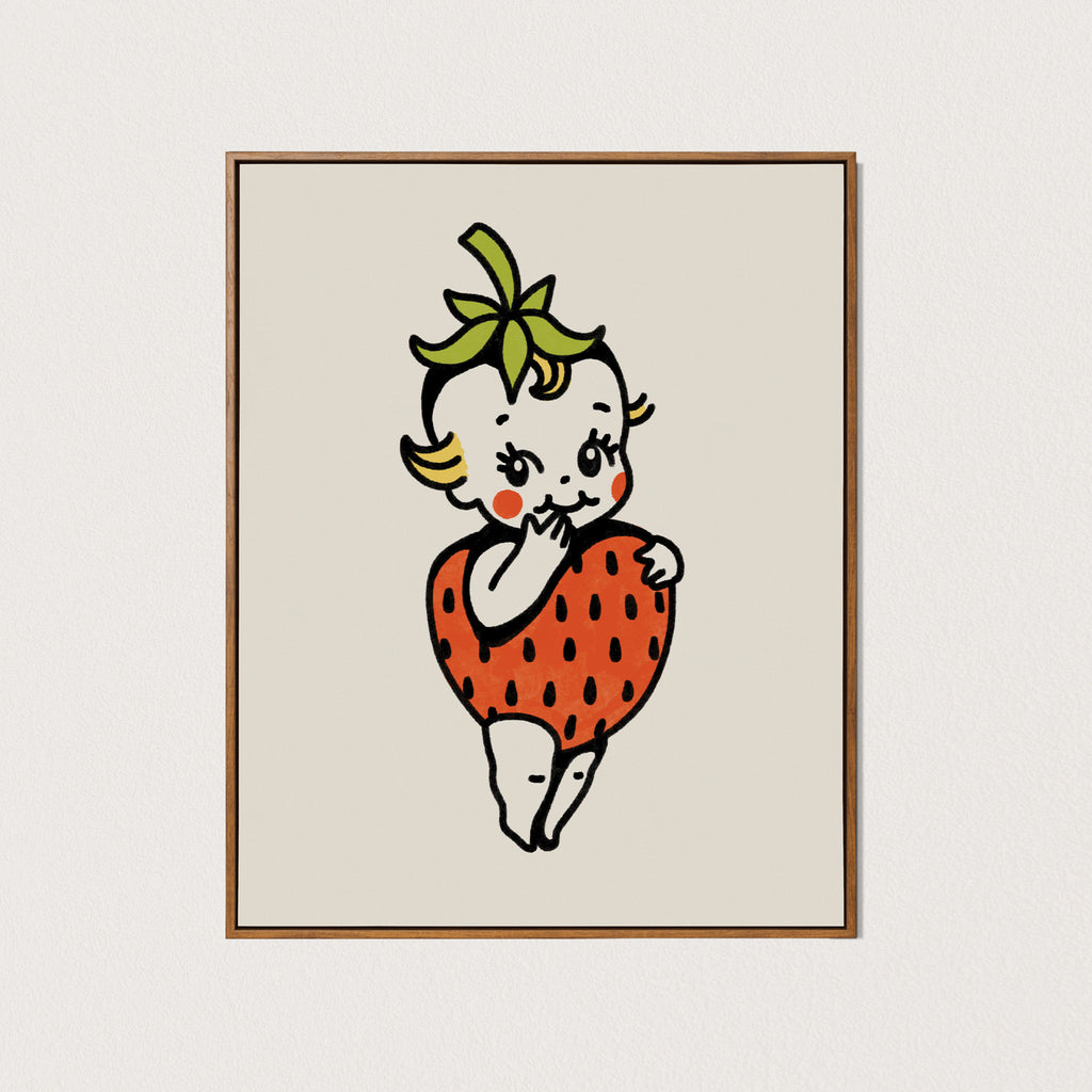 strawberry kewpie art print