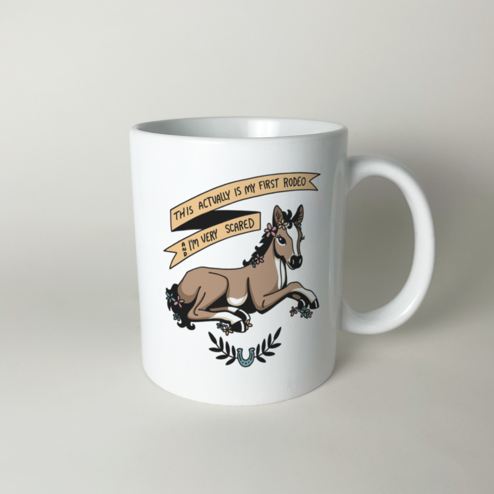 first rodeo brown mug
