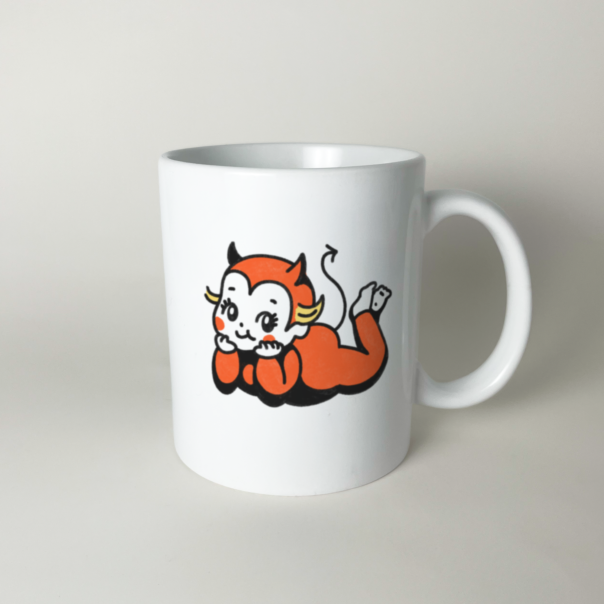 devil kewpie mug