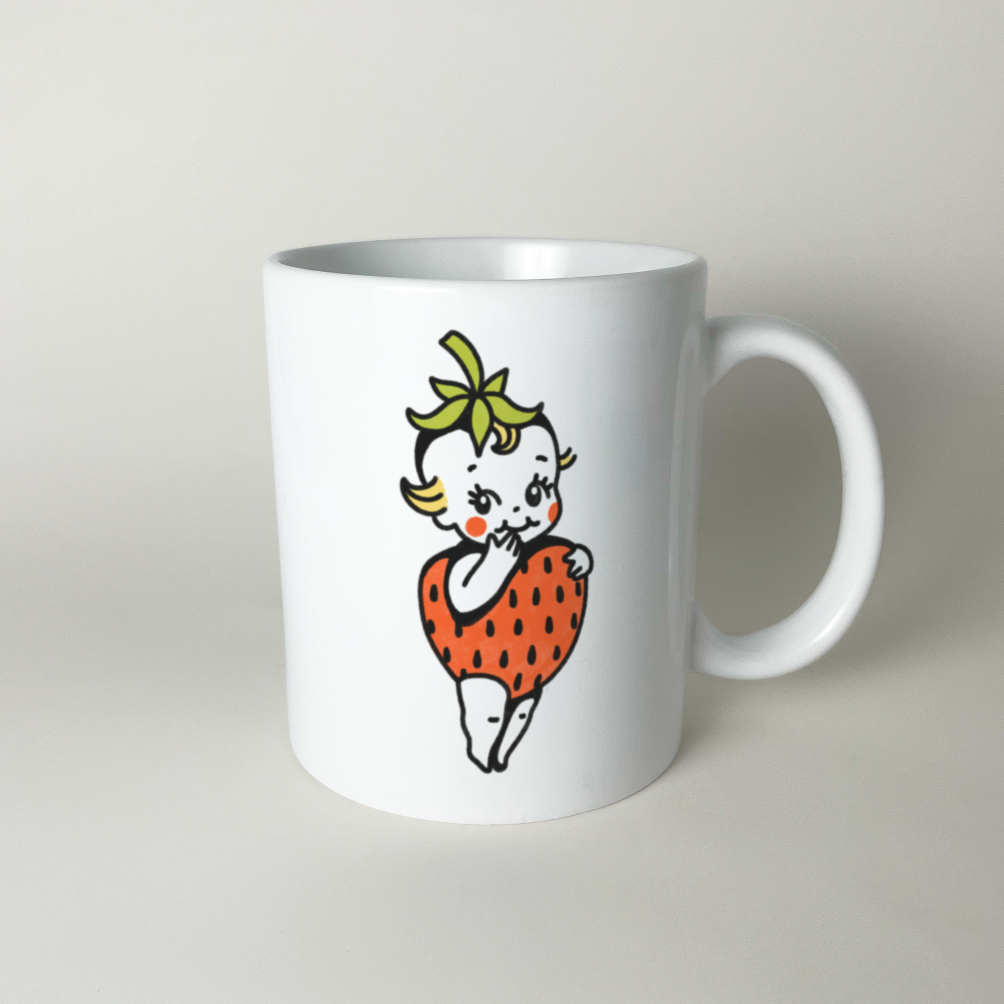 strawberry kewpie mug