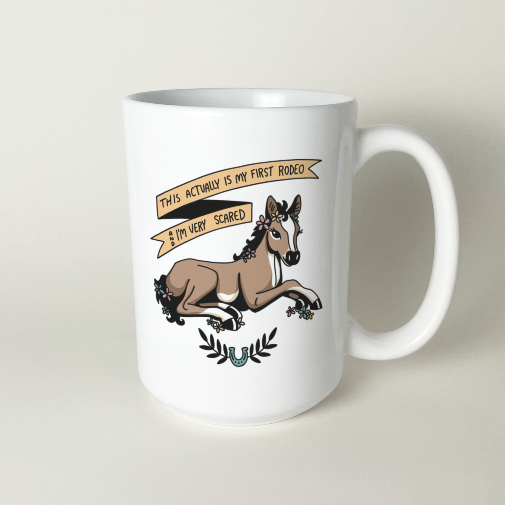 first rodeo brown mug