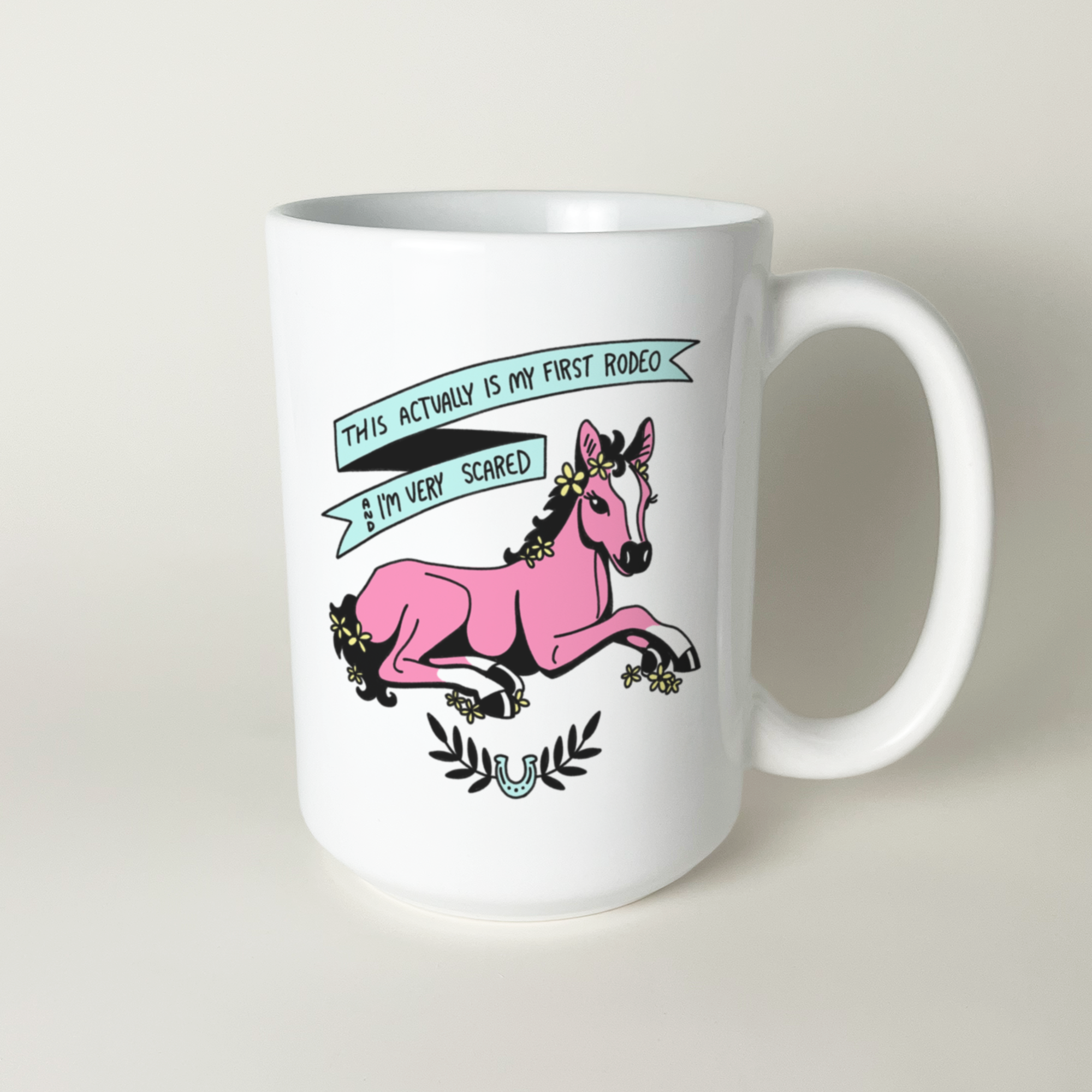 first rodeo mug - pink