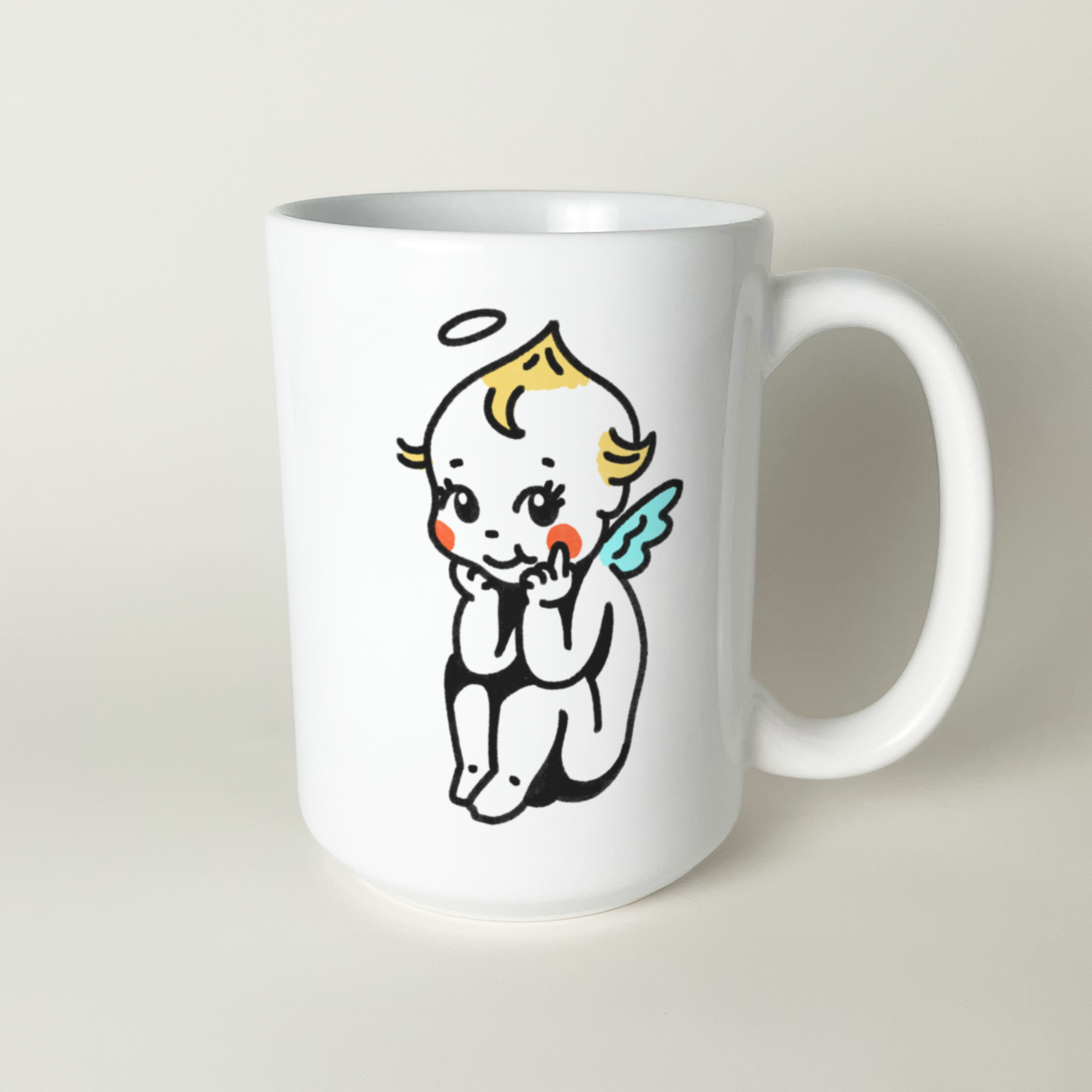angel kewpie mug