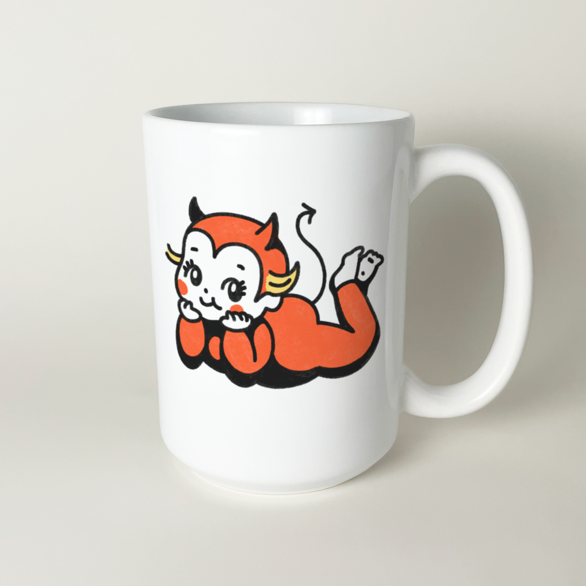 devil kewpie mug