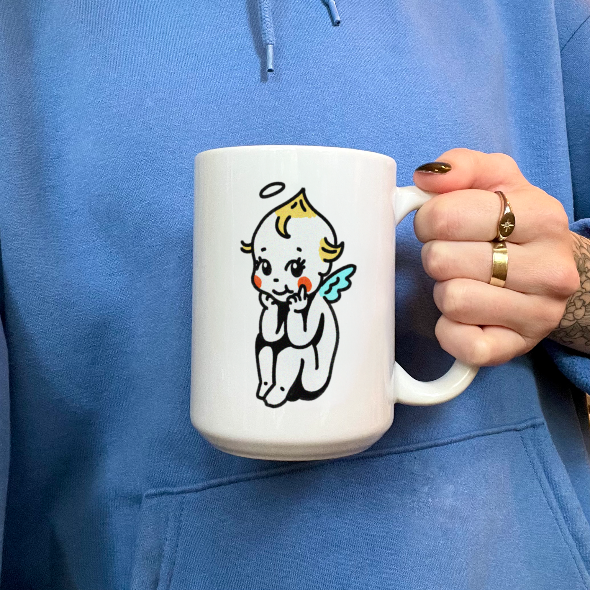 angel kewpie mug