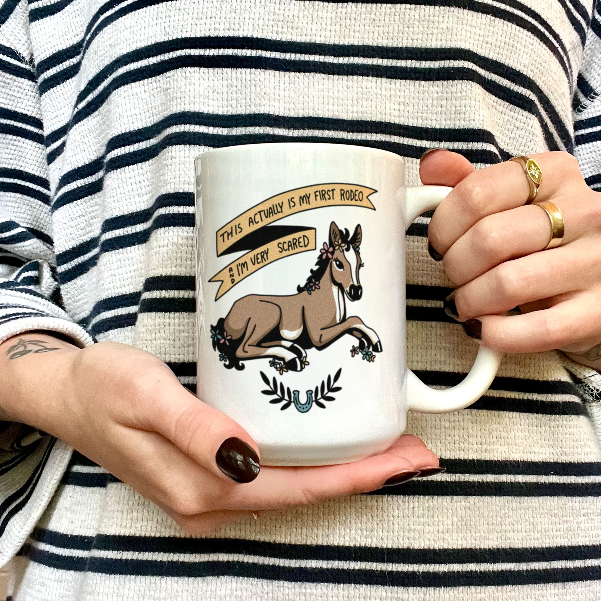 first rodeo brown mug
