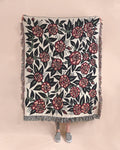 red bloom blanket