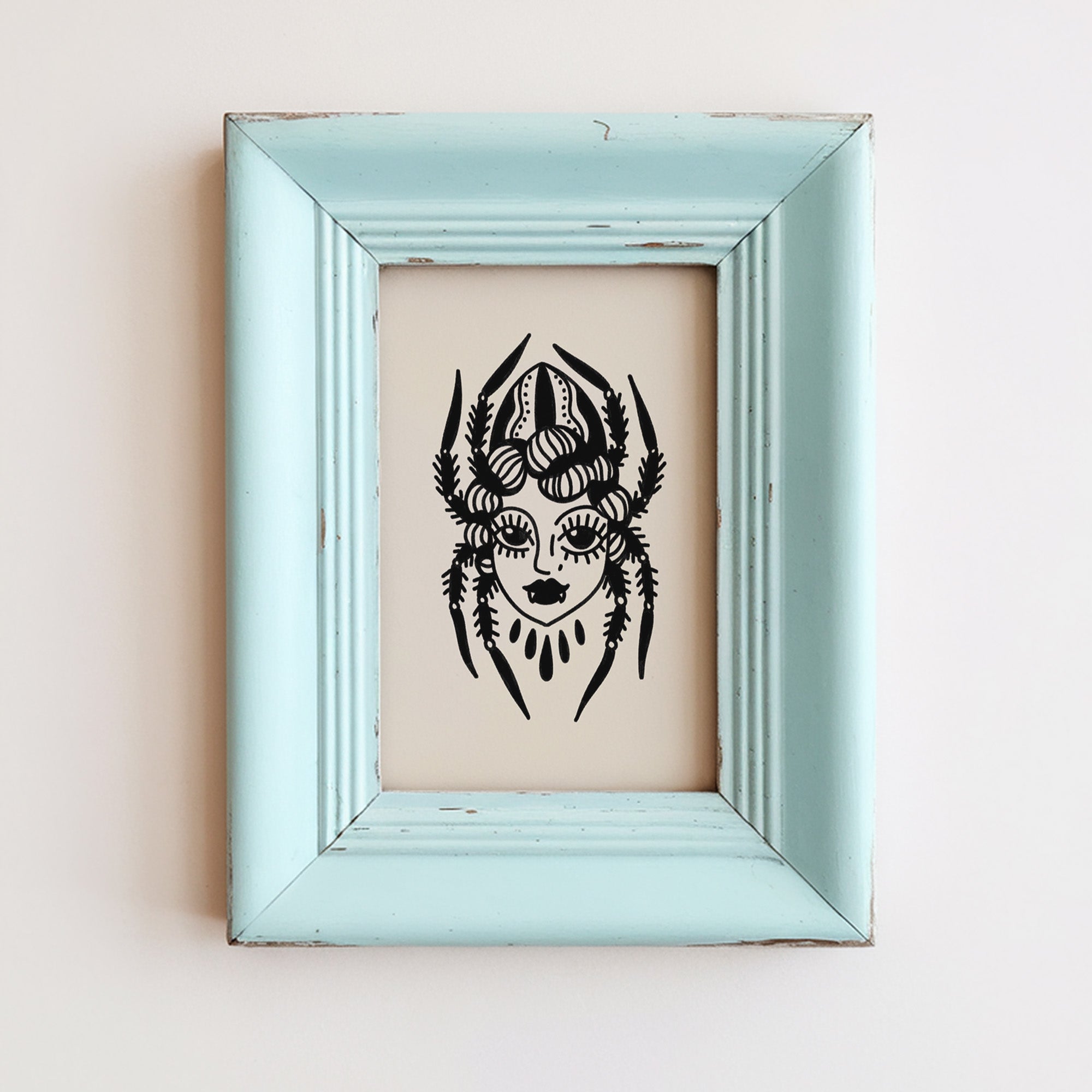 spider gal art print