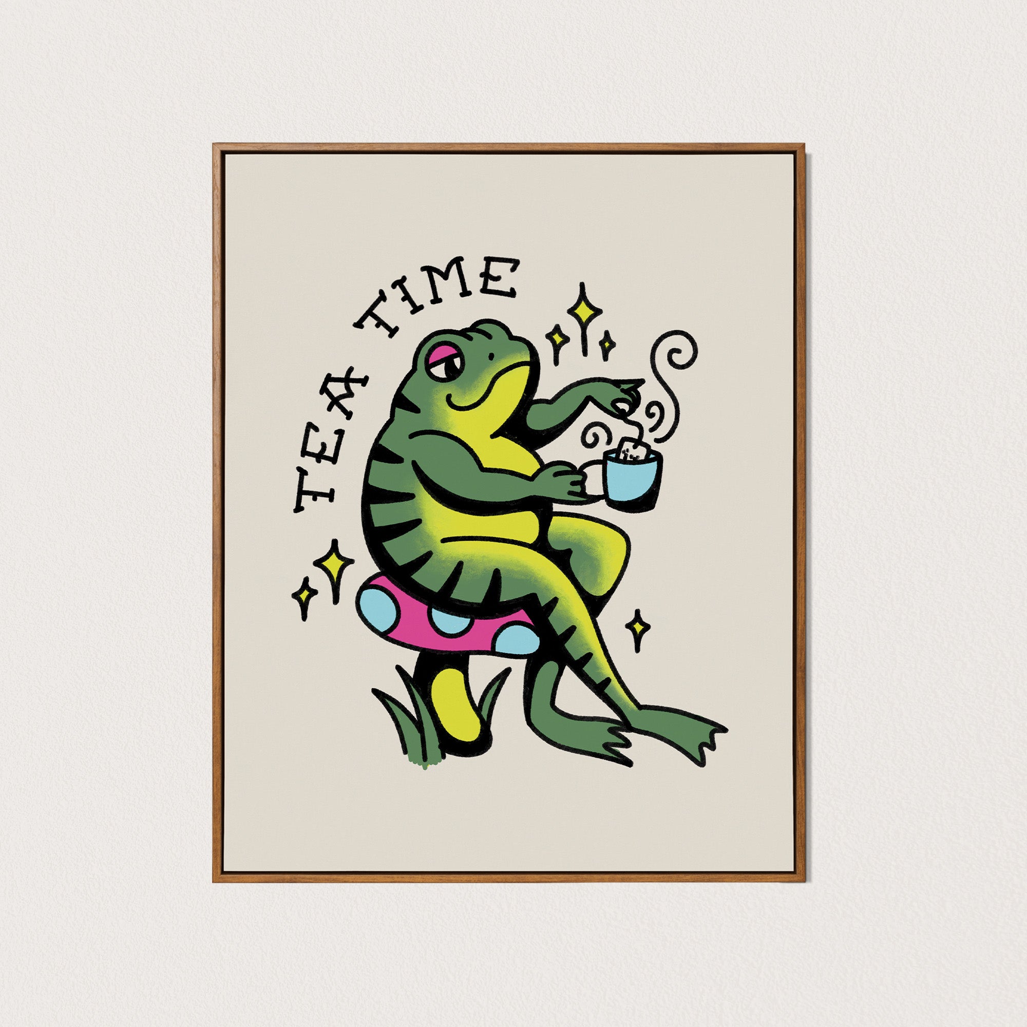 teatime toad art print